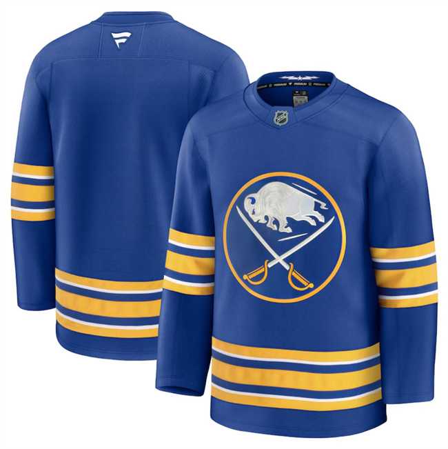 Mens Buffalo Sabres Blank Blue 2024-25 Home Stitched Hockey Jersey Dzhi->buffalo sabres->NHL Jersey